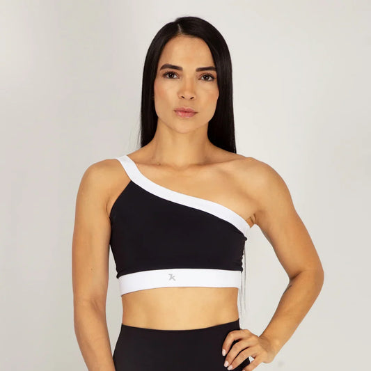 Top deportivo para mujer a un solo hombro