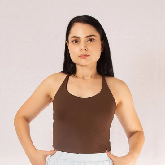 Top deportivo largo a la cintura