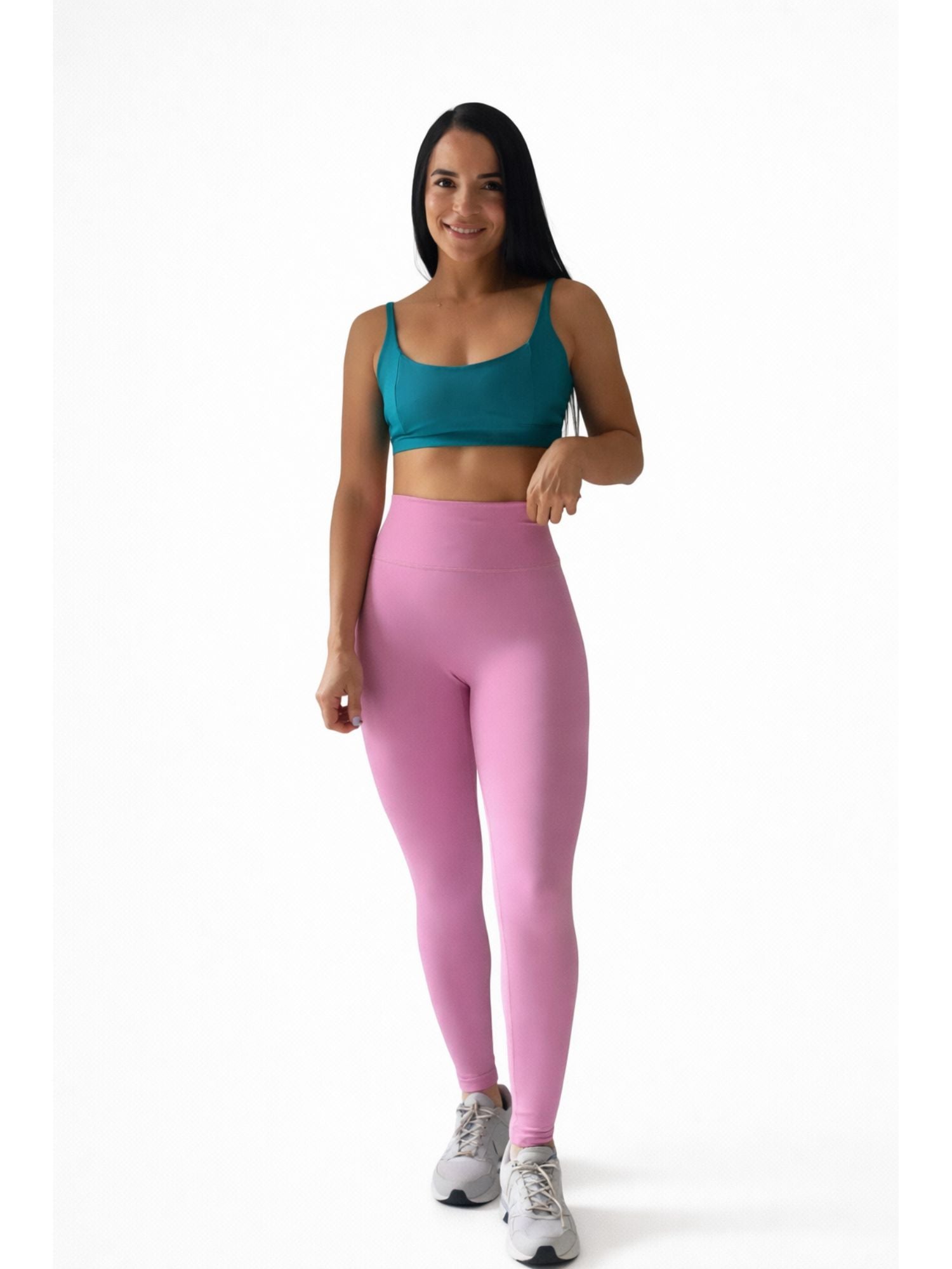 Set Top Soporte Alto con Espalda Cruzada + Leggins Tiro Alto con Control Abdomen 7K Sport Wear