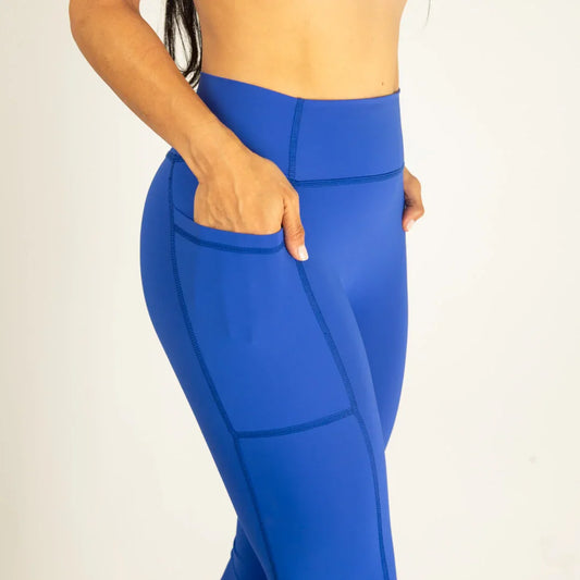 Leggins con bolsillos lateral sin costura frontal