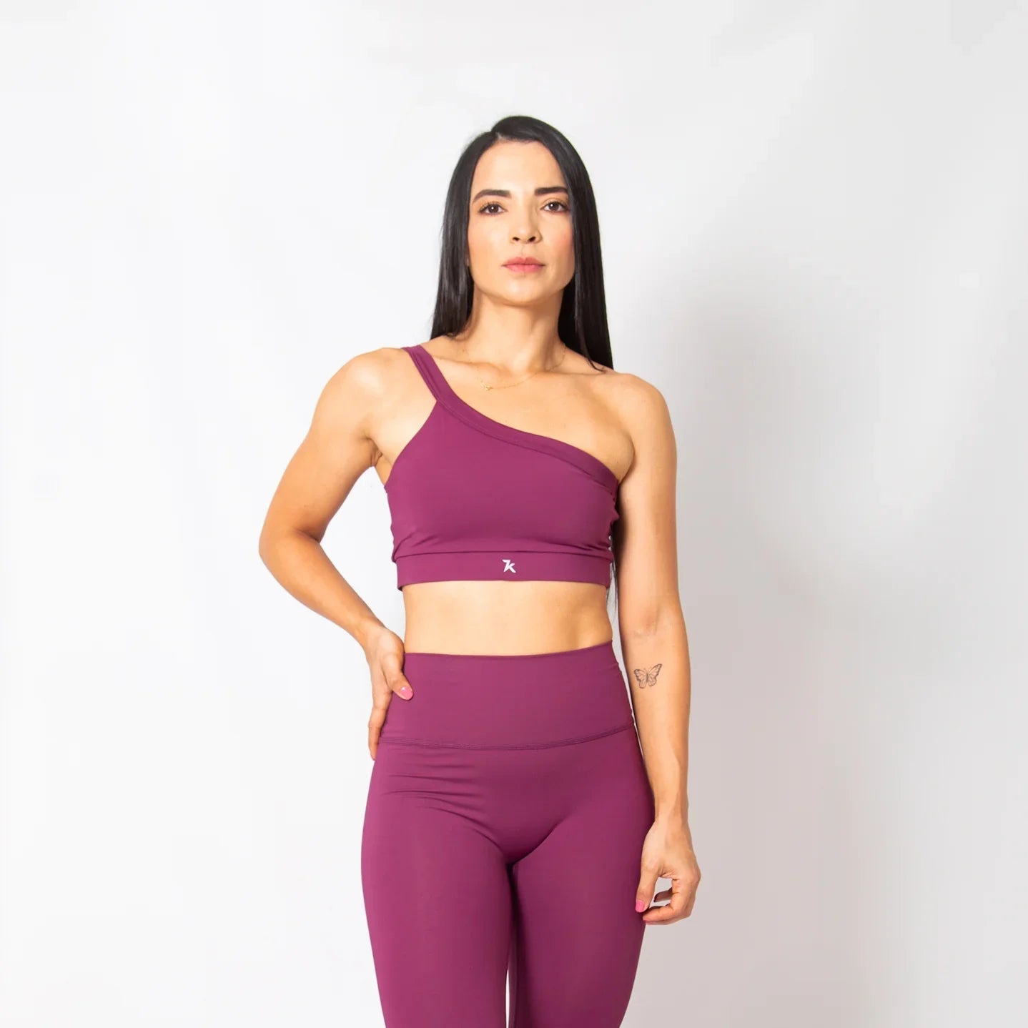 Top deportivo para mujer a un solo hombro 7K Sport Wear