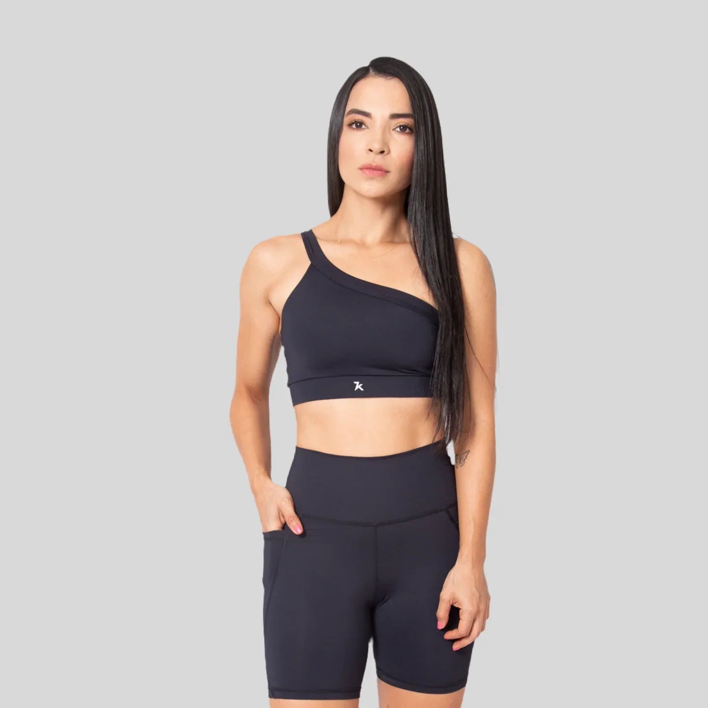 Top deportivo para mujer a un solo hombro 7K Sport Wear