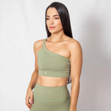 Top deportivo para mujer a un solo hombro