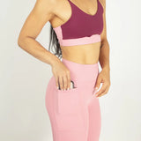 Legging deportivo con bolsillo sin costura frontal para mujer