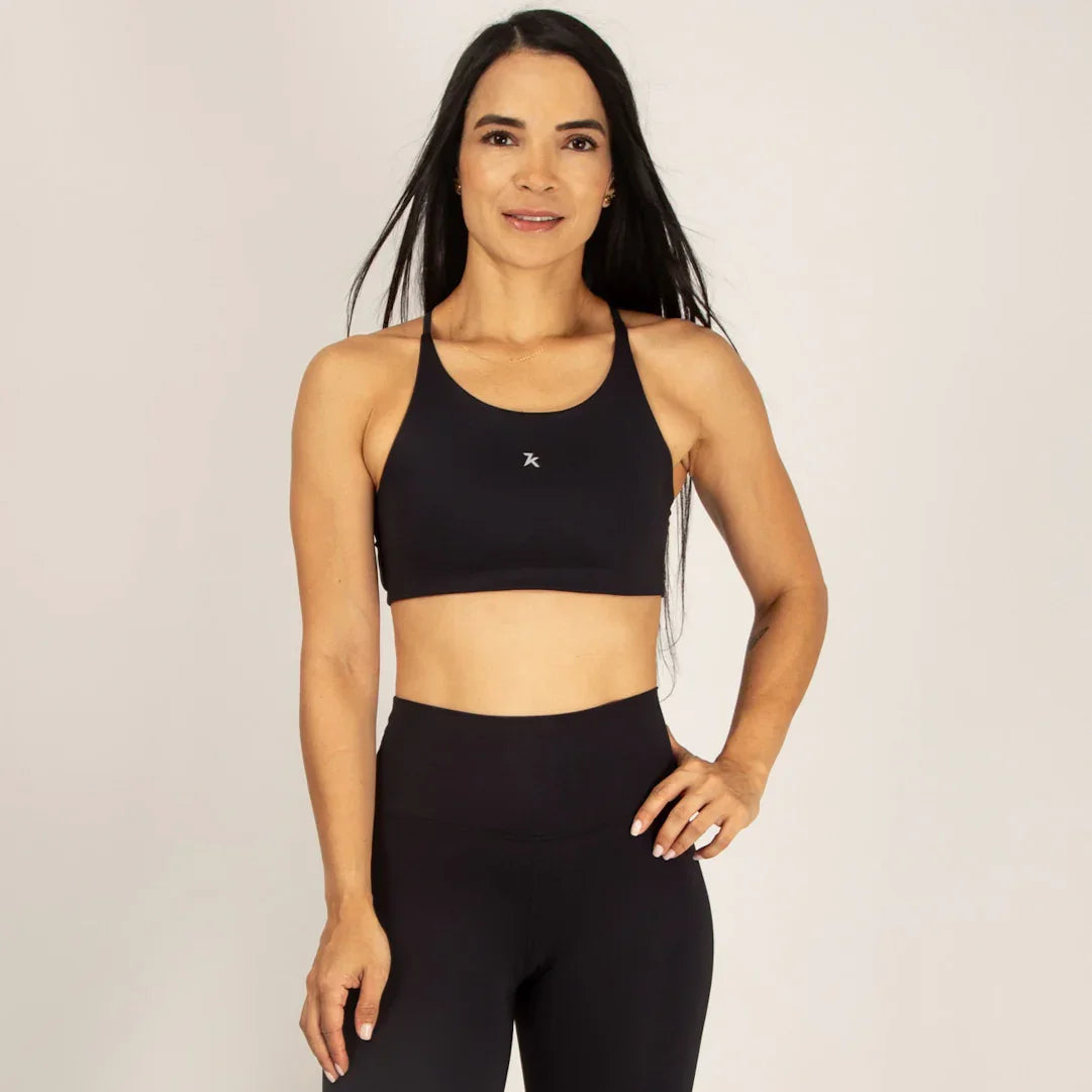 Top deportivo para mujer con tiras espalda cruzada 7K Sport Wear