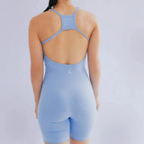 Enterizo deportivo corto espalda cruzada 7K Sport Wear