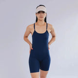Enterizo deportivo corto espalda cruzada 7K Sport Wear