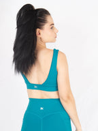 Top deportivo para mujer elegance verde azul 7K Sport Wear