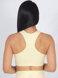 Top Deportivo Para Mujer con Soporte Medio Color Amarillo