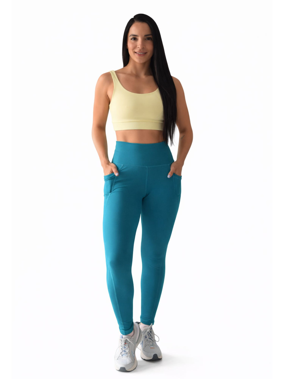 Set Top Soporte Medio + Leggins con Bolsillo y con Control Abdomen 7K Sport Wear