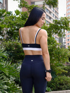 Top Negro Efecto Doble Compresión Media 7K Sport Wear