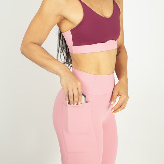 LEGGING DEPORTIVO CON BOLSILLO SIN COSTURA FRONTAL PARA MUJER
