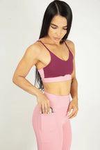 Top deportivo femenino con abertura frontal 7K Sport Wear