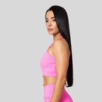 Top deportivo femenino flora cuello fruncido 7K Sport Wear