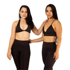 Leggins sin costura frontal negro 7K Sport Wear