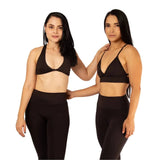 Leggins sin costura frontal negro 7K Sport Wear