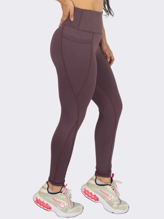 Leggins deportivo bolsillo lateral Purpura 7K Sport Wear