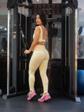 Leggins deportivo sin costura Amarillo 7K Sport Wear
