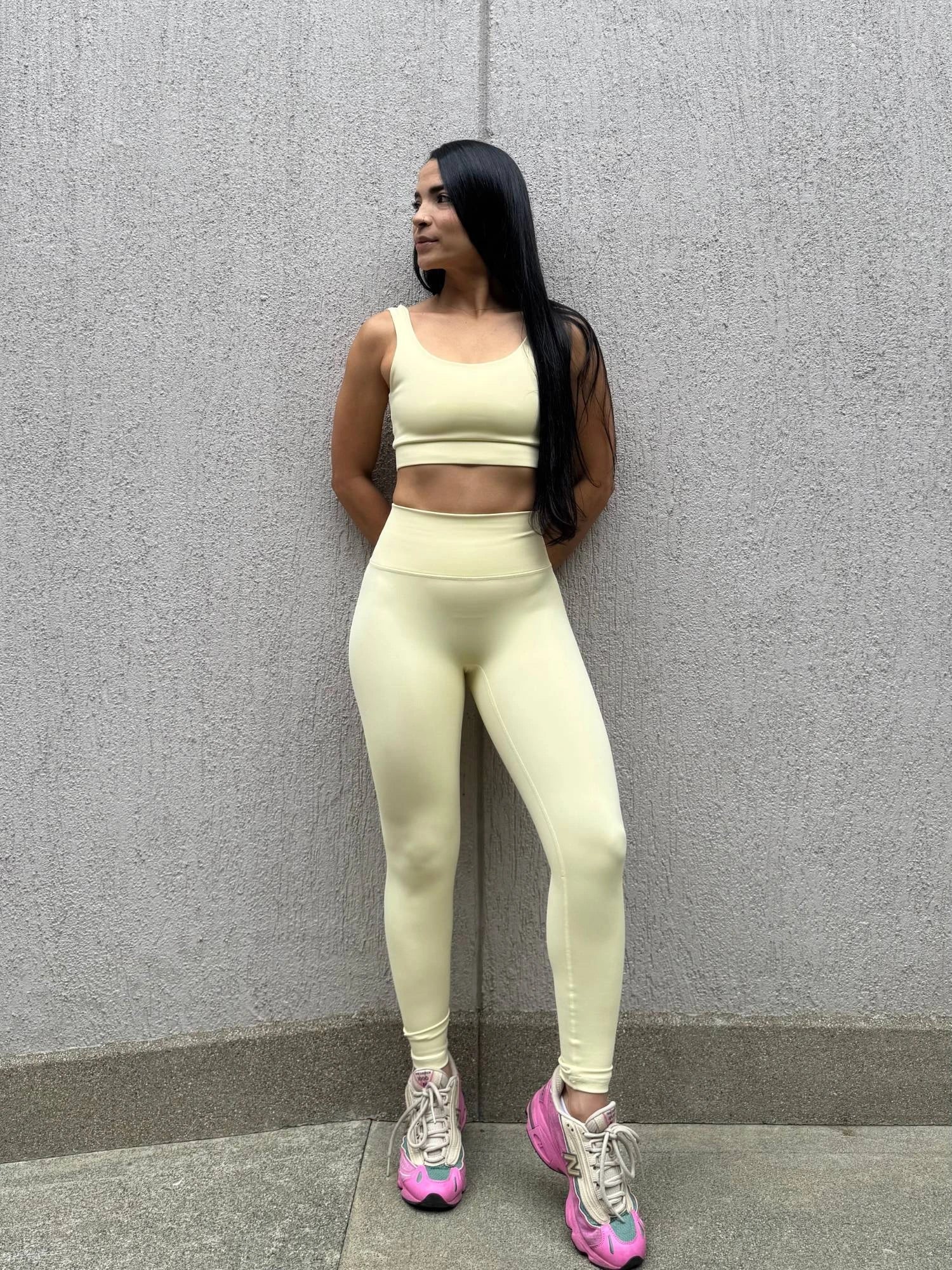 Leggins deportivo sin costura Amarillo 7K Sport Wear