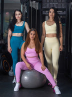 Leggins deportivo sin costura rosado 7K Sport Wear