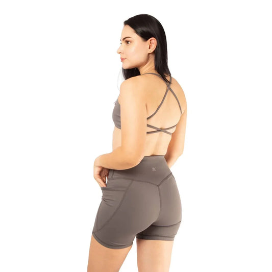 Short con bolsillo lateral gris 7K Sport Wear