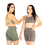 Short con bolsillo lateral gris 7K Sport Wear