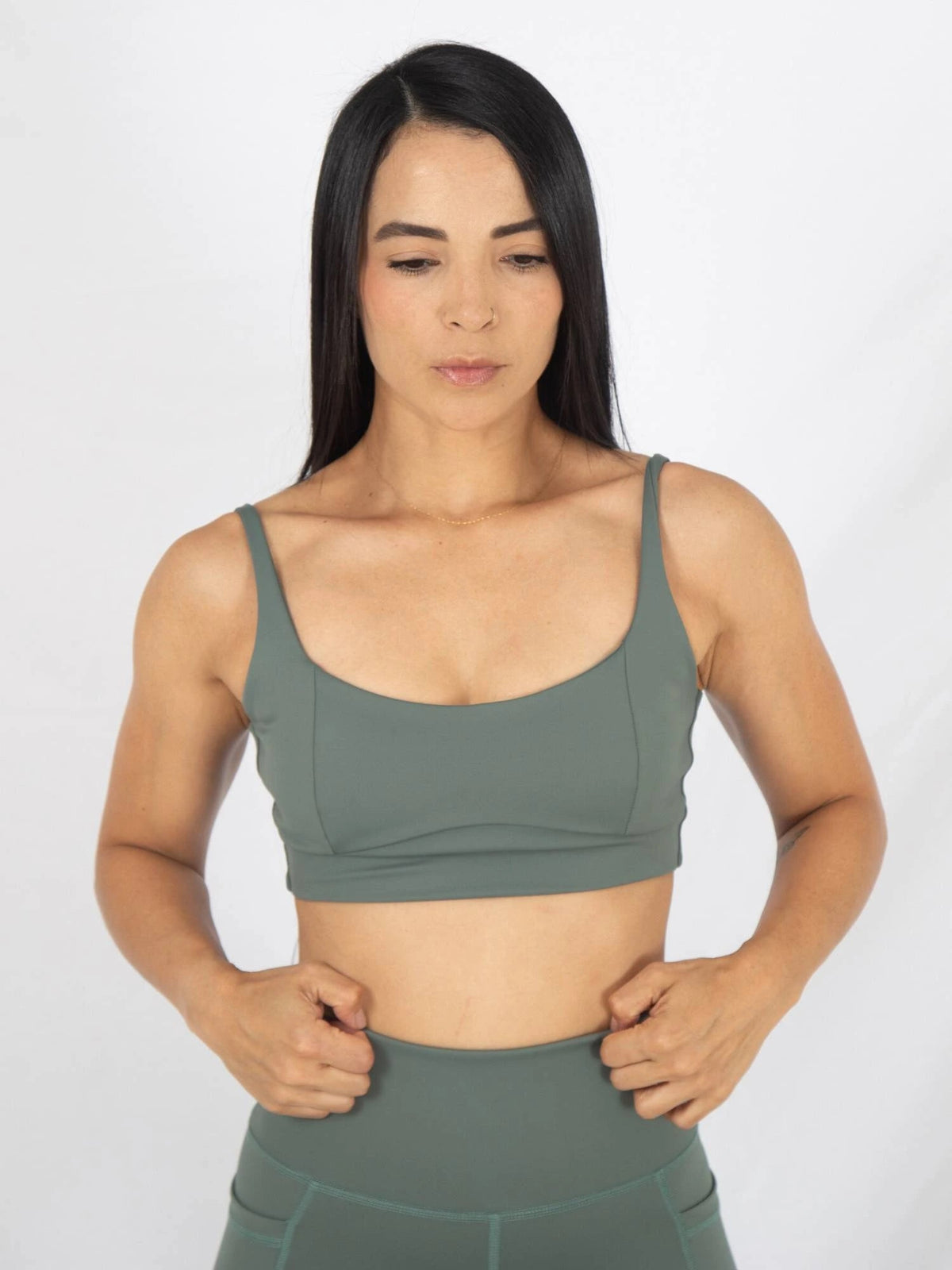 Top Deportivo Femenino Esencial Verde 7K Sport Wear