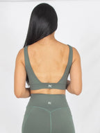 Top Deportivo Para Mujer Elegance Verde Oliva 7K Sport Wear