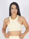 Top Deportivo Para Mujer con Soporte Medio Color Amarillo 7K Sport Wear