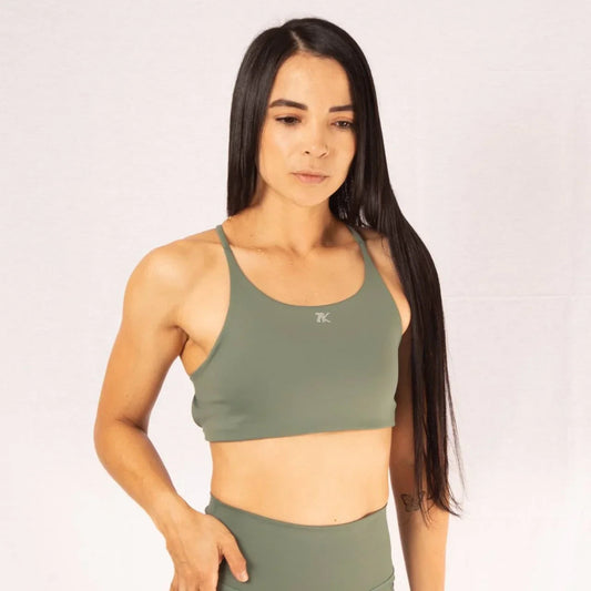 Top deportivo para mujer con tiras espalda cruzada 7K Sport Wear