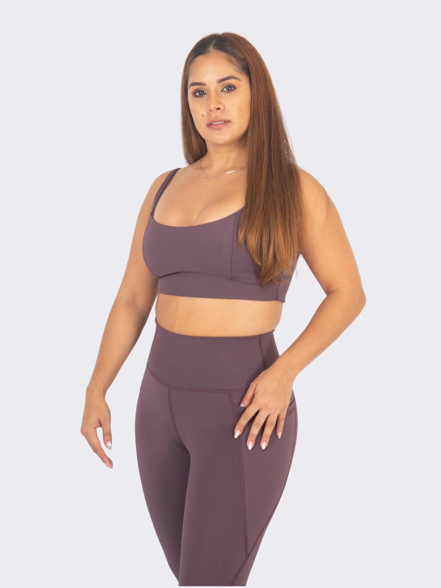 Top deportivo femenino esencial purpura 7K Sport Wear