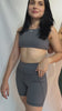 Pantaloneta con bolsillo running blanca