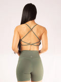 Top deportivo para mujer con tiras espalda cruzada 7K Sport Wear