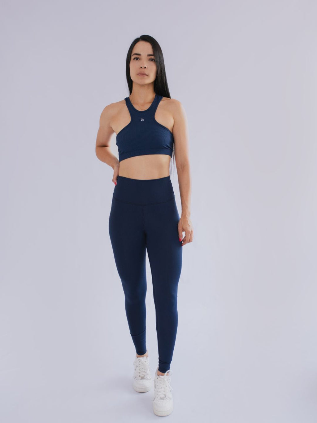 Set Top Soporte Alto con Espalda Cruzada + Leggins Tiro Alto con Control Abdomen 7K Sport Wear